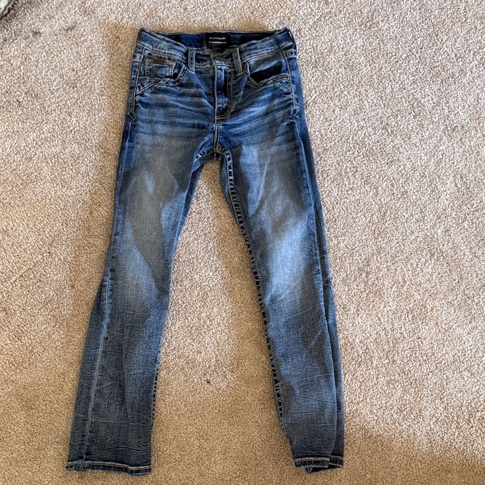 Buckle Kids Blue Straight Leg Jeans